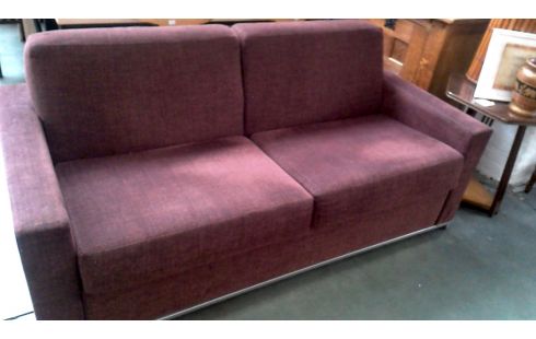 FAUTEUIL CONVERTIBLE TISSU BRUN