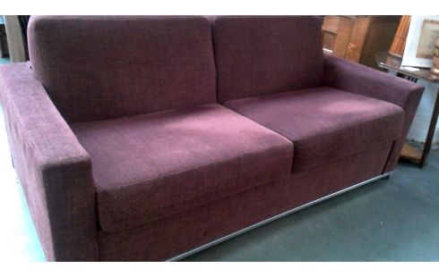 FAUTEUIL CONVERTIBLE TISSU BRUN