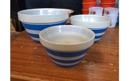 LOT DE 3 VASES CORNISH KITCHEN