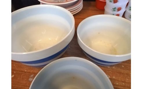 LOT DE 3 VASES CORNISH KITCHEN