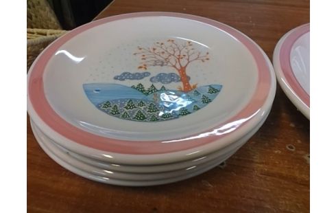 LOT DE 5 ASSIETTES TRE C ITALY