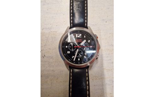 MONTRE Esprit Aspen noir bracelet cuir noir