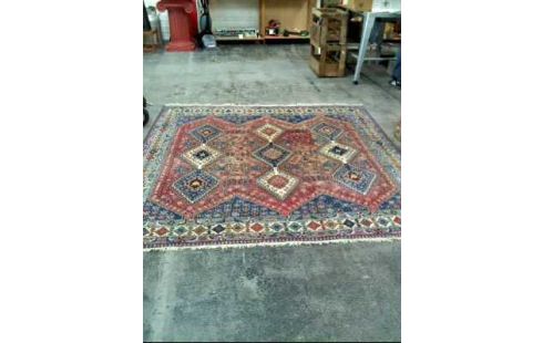 TEPPICH GEMUSTERT BLAU