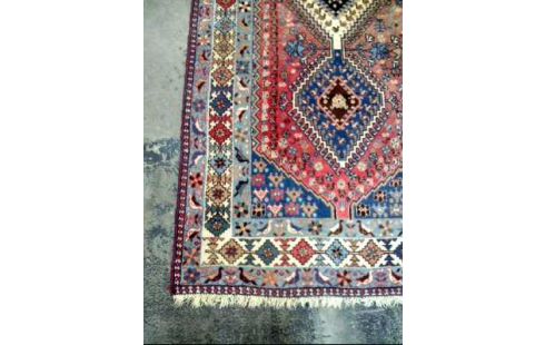 TEPPICH GEMUSTERT BLAU