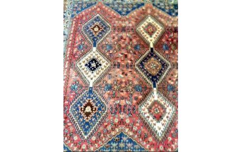 TEPPICH GEMUSTERT BLAU