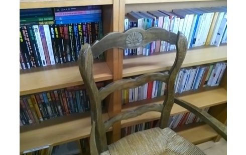 FAUTEUIL PAILLE STYLE LOUIS XV EN L'ETAT