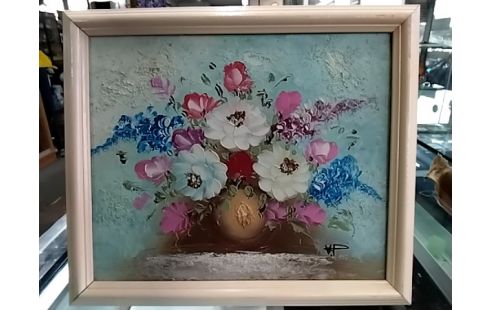 CADRE PEINTURE FLEURIE