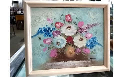 CADRE PEINTURE FLEURIE