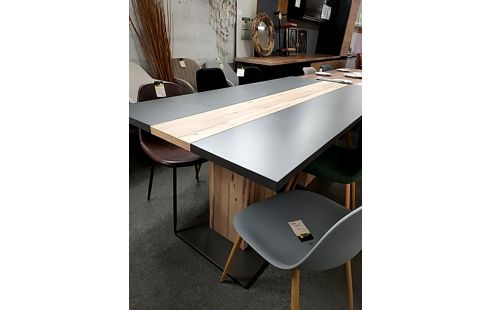 TABLE MODERNE NOIR ET BOIS