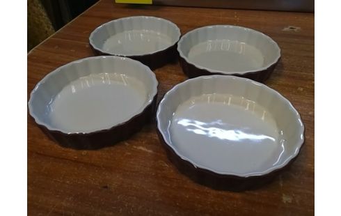 LOT DE 4 PLATS TARTELETTE D10