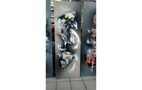 HUILE SUR TOILE  ALAIN  FARET  L' UN