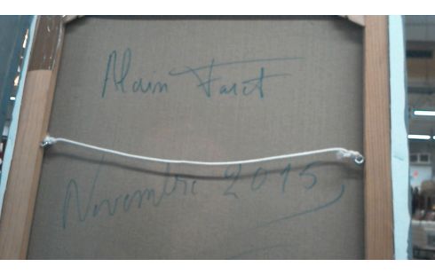 HUILE SUR TOILE  ALAIN  FARET  L' UN