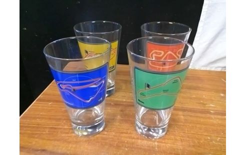 LOT DE 4 VERRES CIRCUIT F1