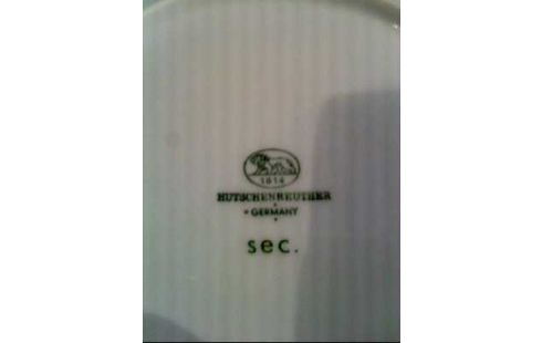 TELLERSET 10TLG. <HUTSCHENREUTH.> SILBERRAND