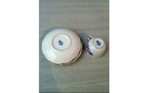 GESCHIRR-SET 3-TLG <MEISSEN> FLORAL PORZ.