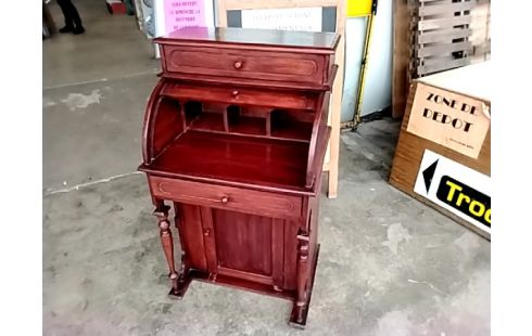 BUREAU CYLINDRE PM BOIS EXOTIQUE