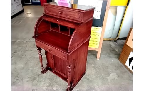 BUREAU CYLINDRE PM BOIS EXOTIQUE