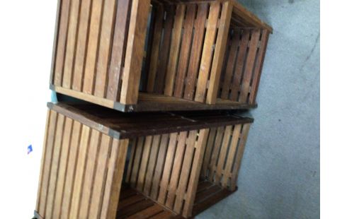 ETAGERE BOIS EXOTIQUE