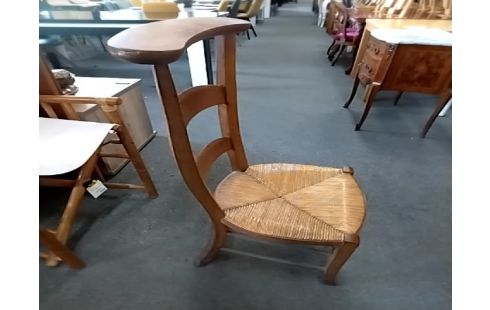 PRIE DIEU Bois paille