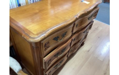 COMMODE 3 TIROIRS MERISIER STYLE LXV