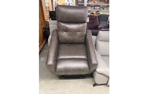 FAUTEUIL RELAX RELEVEUR TISSU BRUN