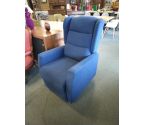 FAUTEUIL RELAX ELECTRIQUE TISSU BLEU
