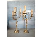CANDELABRE BRONZE STYLE LOUIS XV LA PAIRE