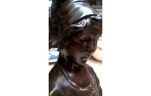 BUSTE BRONZE COULEUR PLATRE