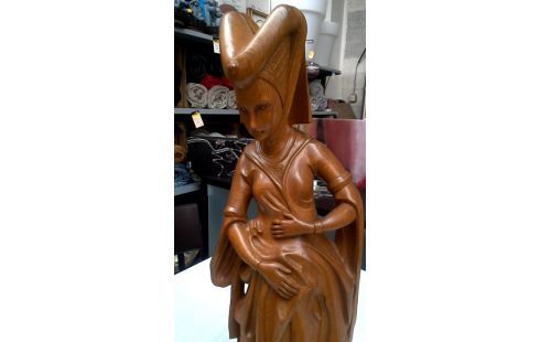 STATUE FRAU, , HOLZ