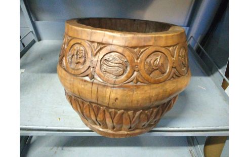 CACHE POT BOIS ZODIAC