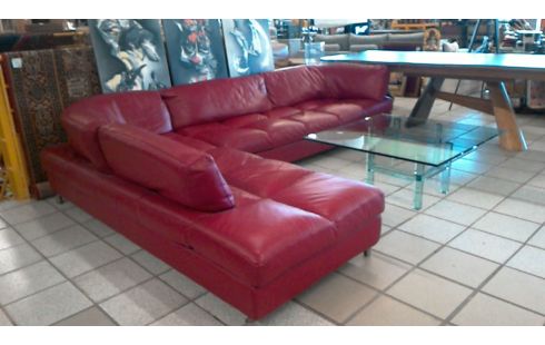 SOFA ECK- LEDER ROCHE ET BOBOIS