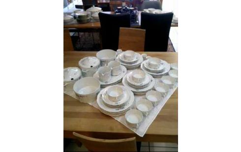 SPEISESERVICE 52-TLG. <ROSENTHAL> CLASS.ROSE