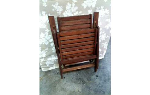 CHAISE DE JARDIN FONCE PLIANT