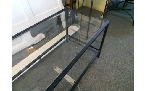 TABLE D'APPOINT PLATEAU VERRE