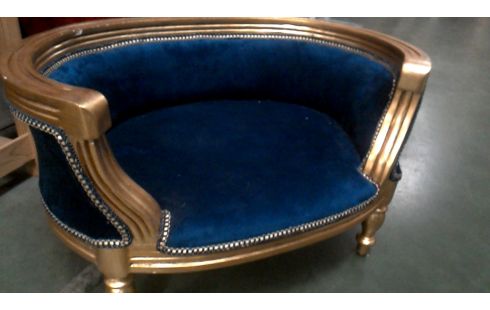 MAND BLAUW HUISDIER HOND KAT BAROK VERGULD