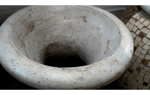 BLOEMPOT ROOD ZWART MOZAIEK GROOT MODEL