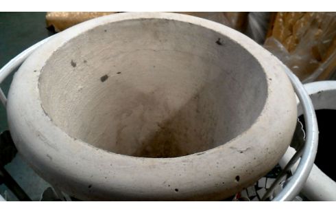 BLOEMPOT MOZAIEK GROEN ECRU