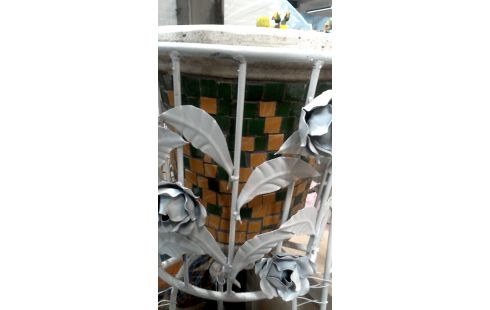 BLOEMPOT MOZAIEK GROEN