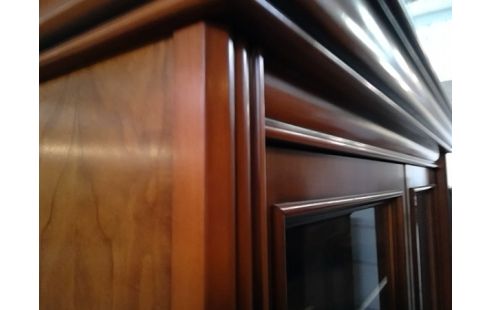 VITRINE BIBLIOTHEQUE MERISIER