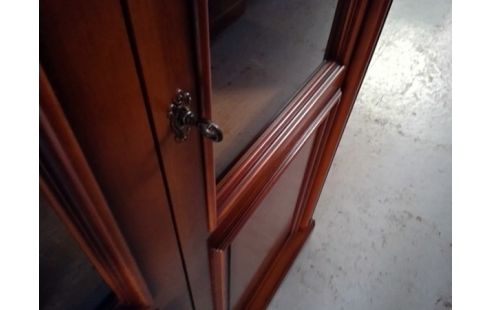 VITRINE BIBLIOTHEQUE MERISIER