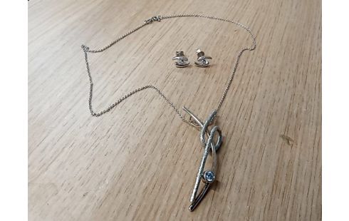 BIJOU bo et collier argent