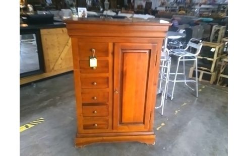 MEUBLE STYLE LOUIS PHILIPPE  1 PORTE  EN L'ETAT