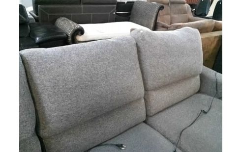 CANAPE D'ANGLE POLTRONESOFA TISSU GRIS (QLQS TACHES)