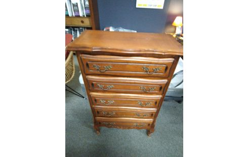 MEUBLE MERISIER 5 TIROIRS