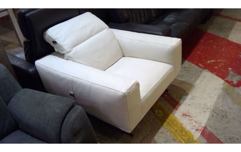 SESSEL 1 LEDER WEISS DESIGN