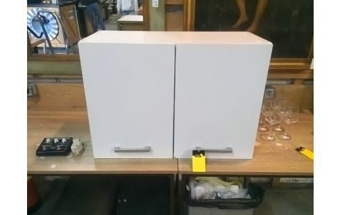 MEUBLE HAUT DE CUISINE 2 PORTES MELAMINE