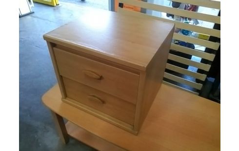 CHEVET MELAMINE 2 TIROIRS