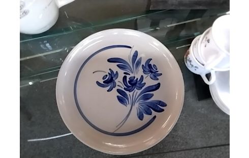 ASSIETTE FLEUR BLEU ALSACE