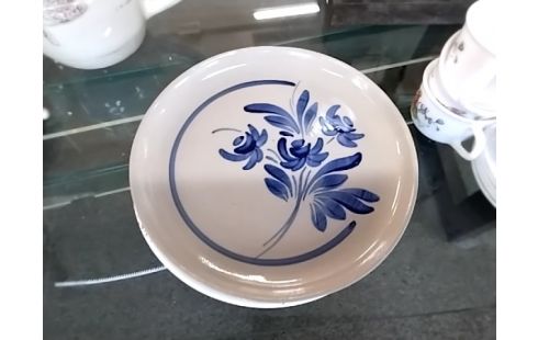ASSIETTE FLEUR BLEU ALSACE