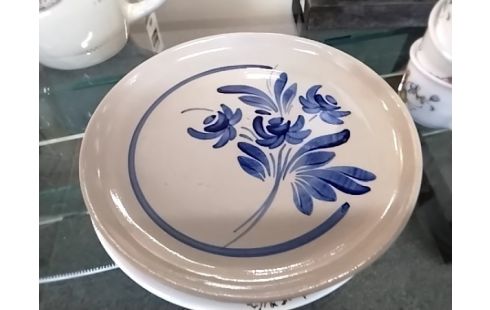 ASSIETTE FLEUR BLEU ALSACE